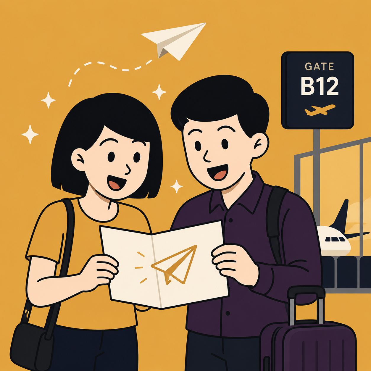 Discovering the destination at the gate